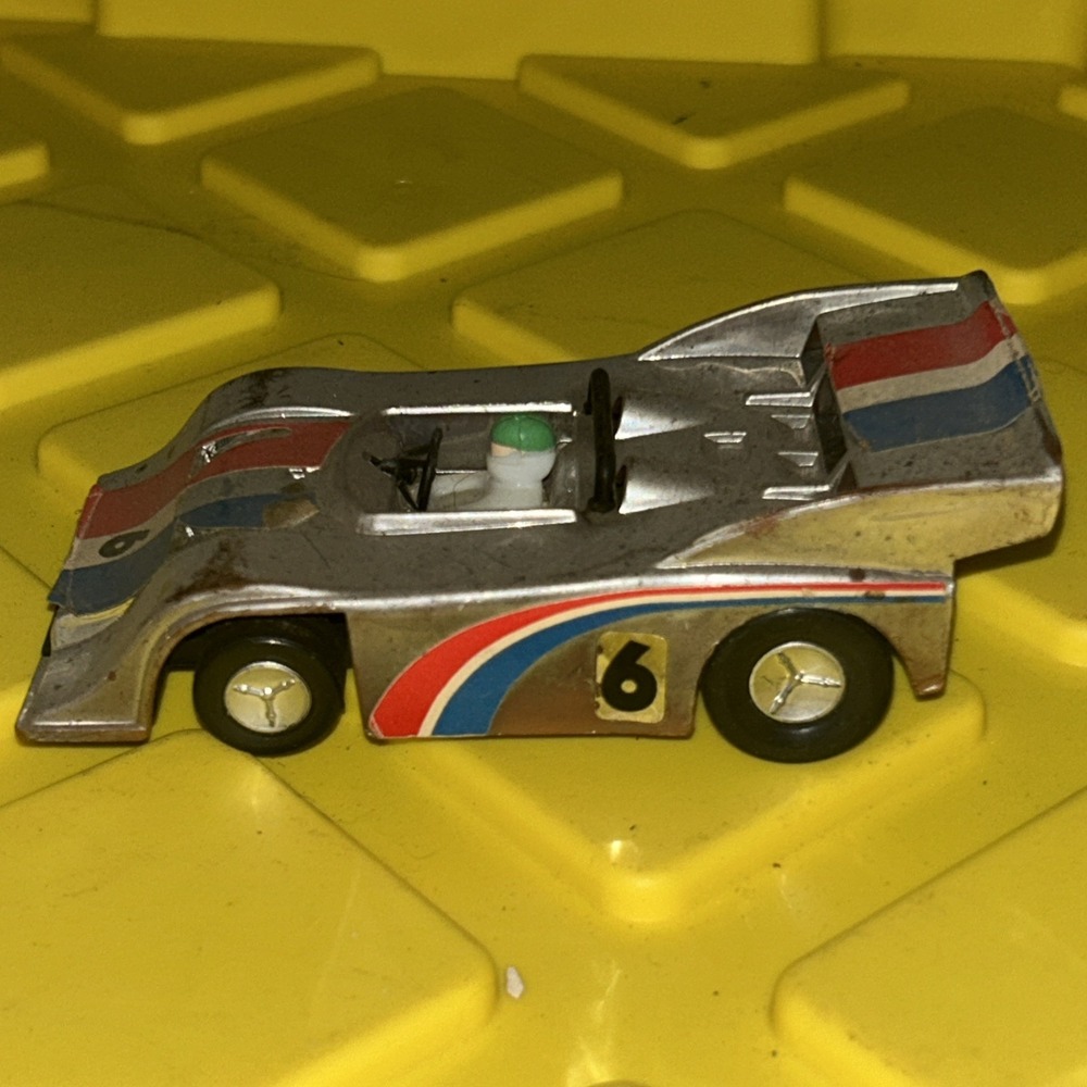 Vintage ZEE Toys Race Car Porsche 917 Can-Am‎ No. 1046 #6 Silver E1